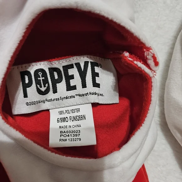 Sweet pea popeye baby costume - Picture 5 of 5